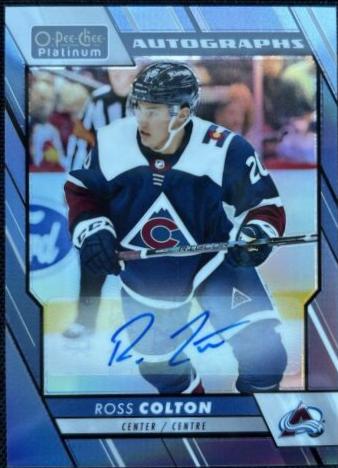 Ross Colton #BA-RC Hockey Cards 2023 O-Pee-Chee Platinum Blue Rainbow Autographs