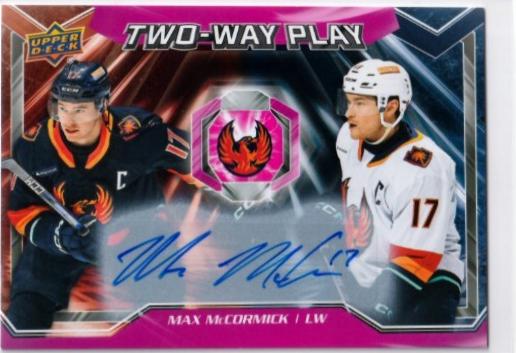 Max McCormick #TWP-9 Hockey Cards 2024 Upper Deck AHL Two-Way Play Autograph