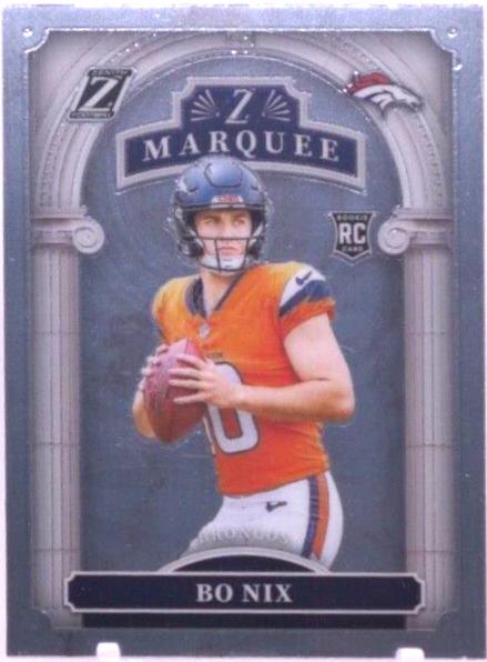 Bo Nix #4 Football Cards 2024 Panini Zenith Z Marquee