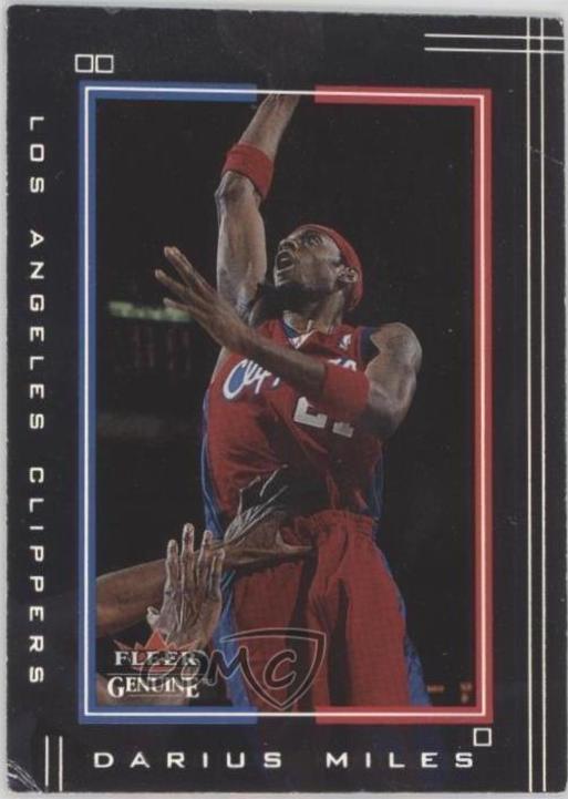 Darius Miles #74 Basketball Cards 2001 Fleer Genuine