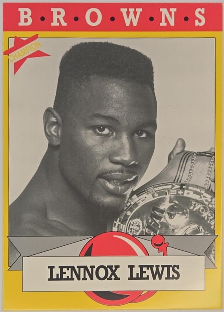 Lennox Lewis #39 Boxing Cards 1993 Brown's