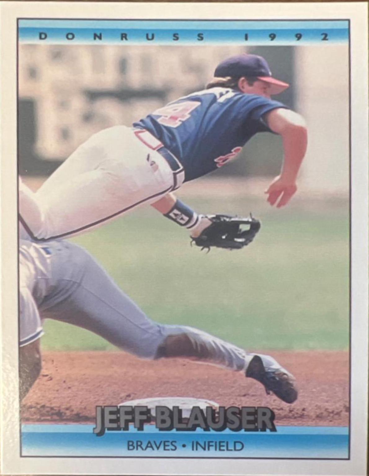 Jeff Blauser #228 Baseball Cards 1992 Donruss