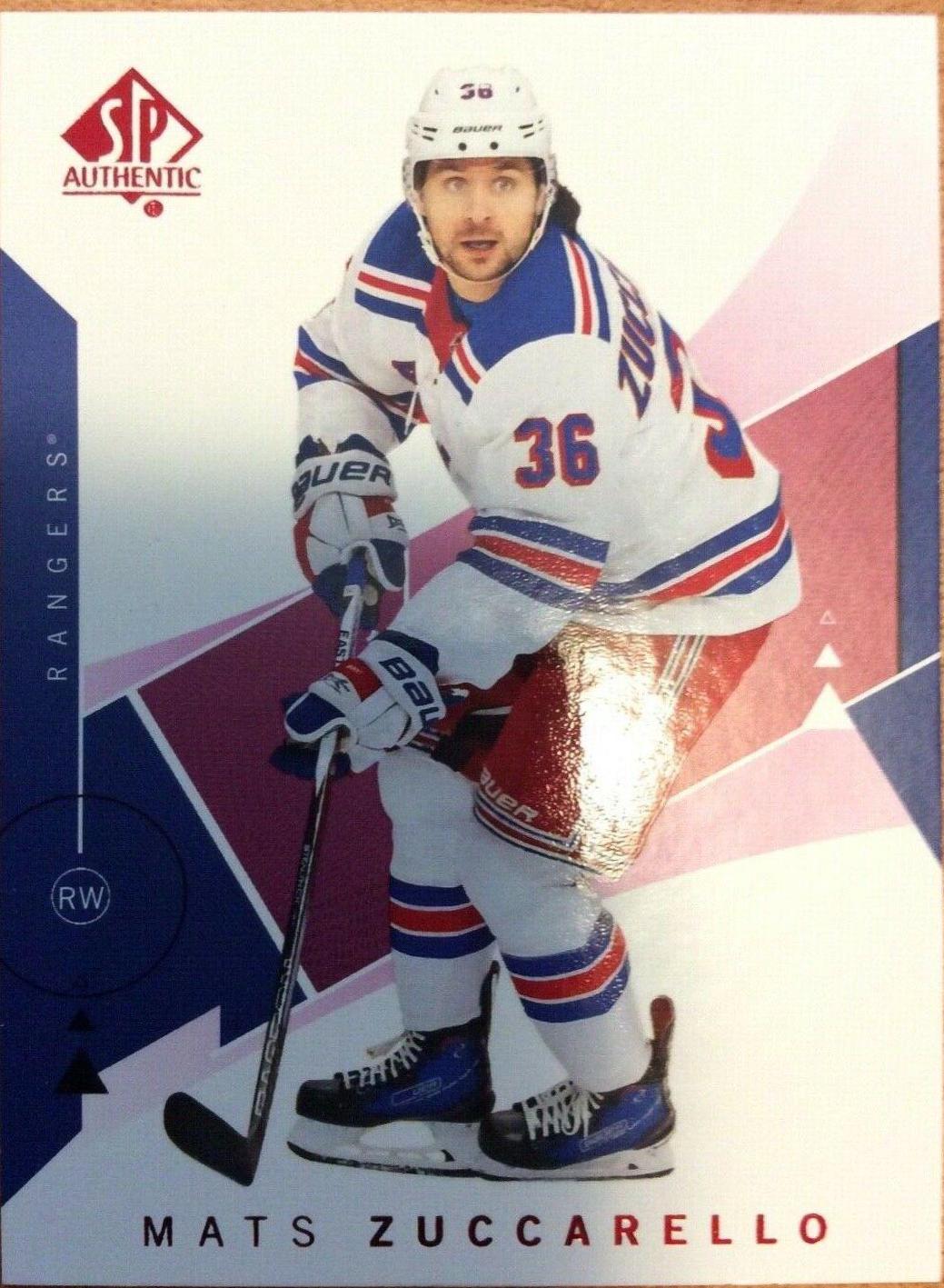 Mats Zuccarello #92 Hockey Cards 2018 SP Authentic