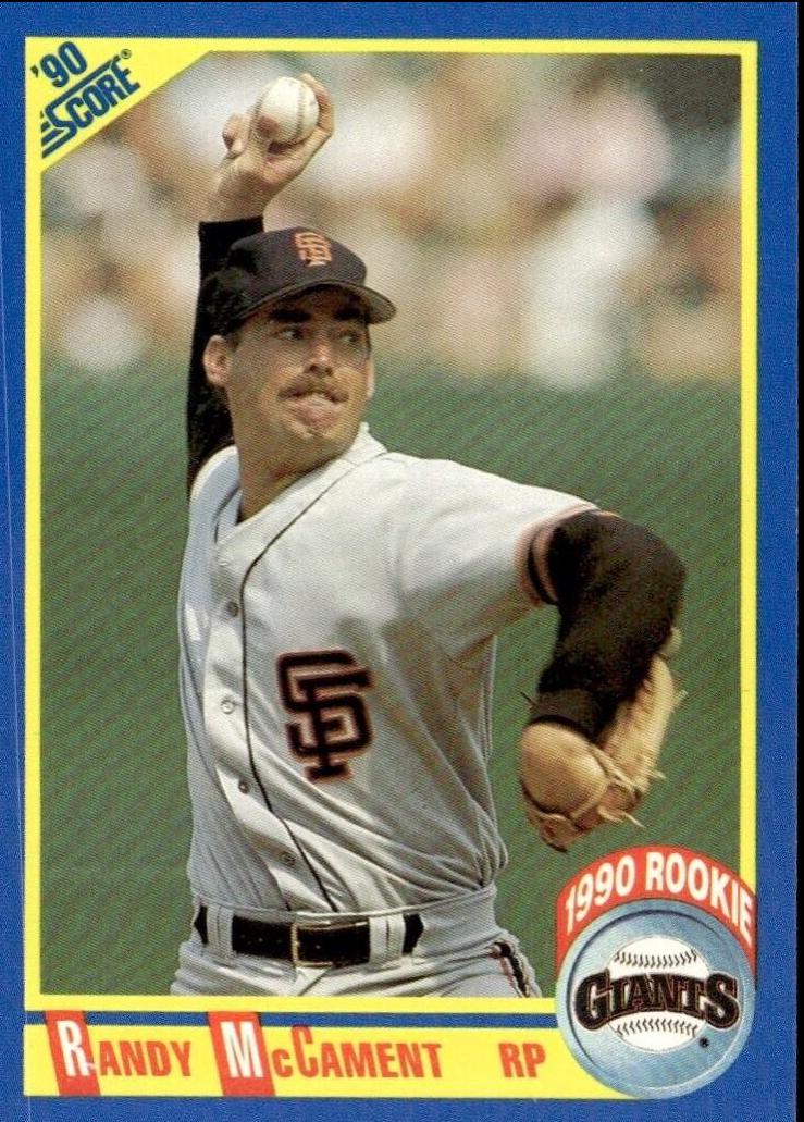 Randy McCament #580 Baseball Cards 1990 Score