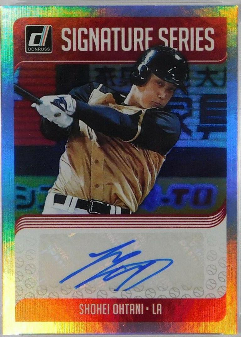 Shohei Ohtani #SS-SO Baseball Cards 2018 Panini Donruss Signature Series