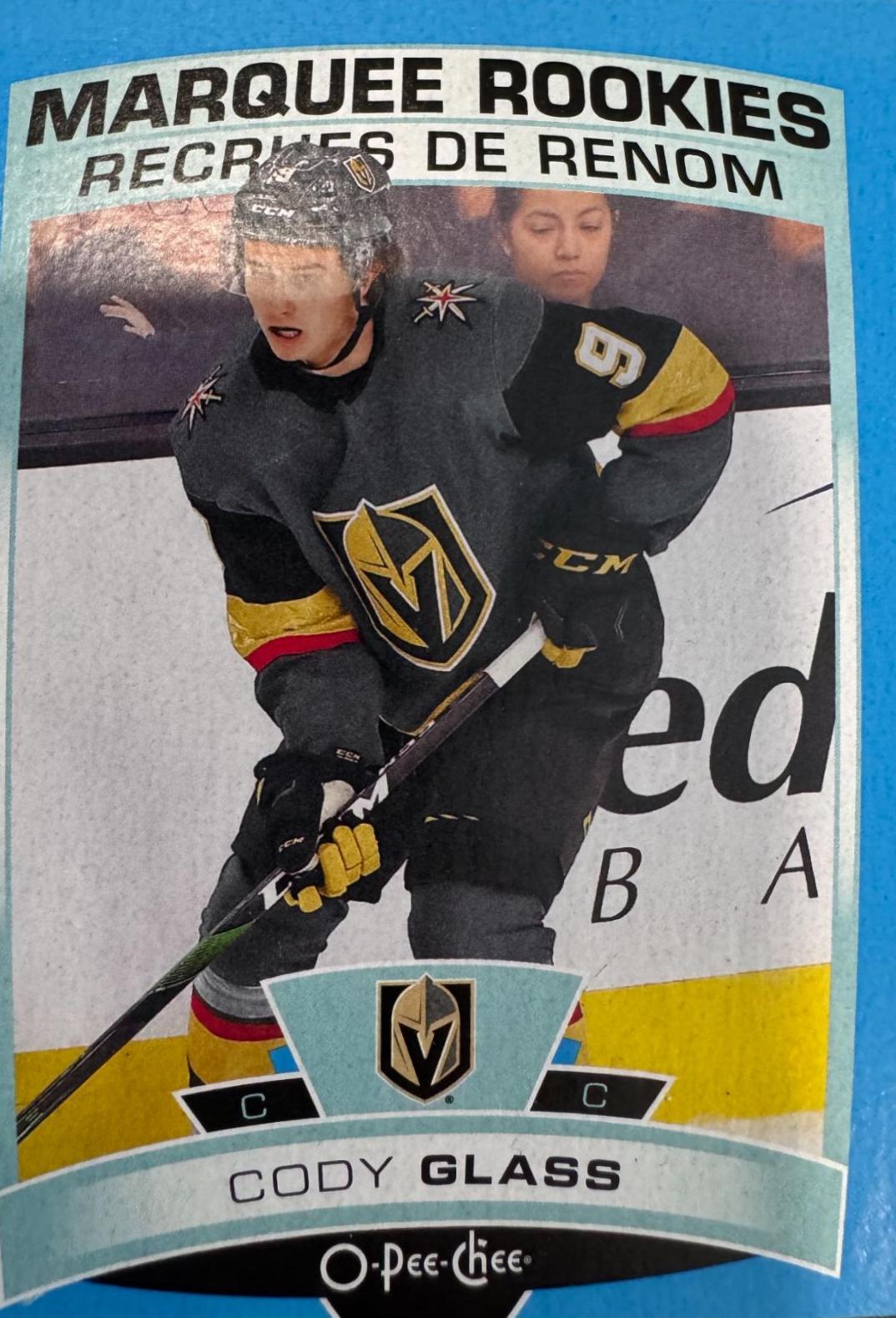 Cody Glass #642 Hockey Cards 2019 O Pee Chee