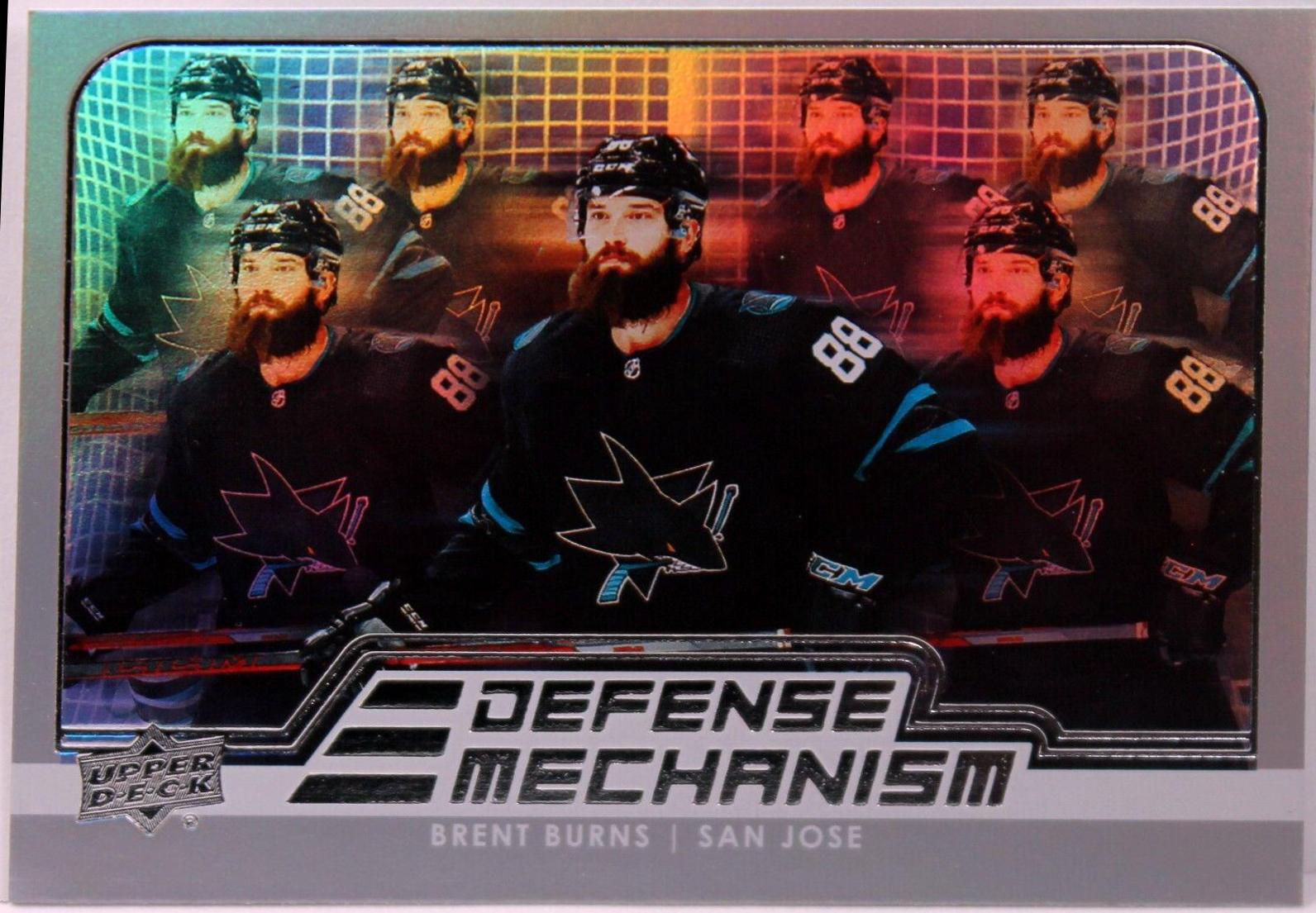 Brent Burns #DM-22 Hockey Cards 2022 Upper Deck Defense Mechanism