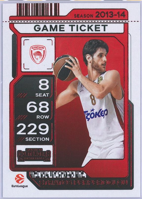 Stratos Perperoglou #68 2025 Panini Contenders Euroleague Basketball