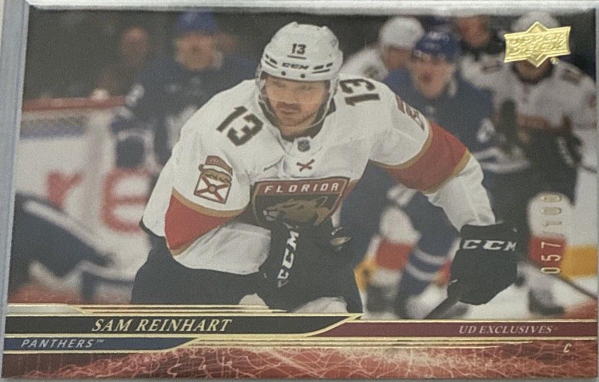 Sam Reinhart [Exclusive] #318 Prices | 2024 Upper Deck | Hockey Cards