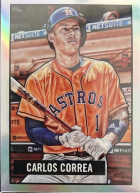 Carlos Correa #11 Baseball Cards 2017 Bowman 1951 Chrome