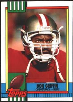 Don Griffin #25 Football Cards 1990 Topps Tiffany