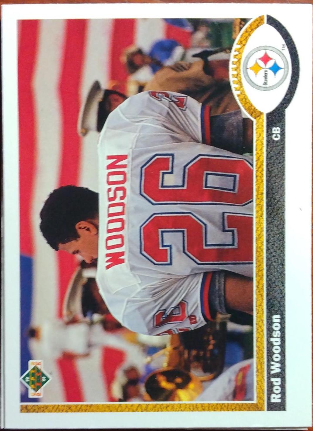 Rod Woodson #111 Football Cards 1991 Upper Deck