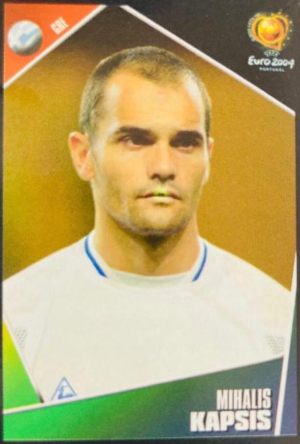 Mihalis Kapsis #36 Soccer Cards 2004 Panini UEFA Euro