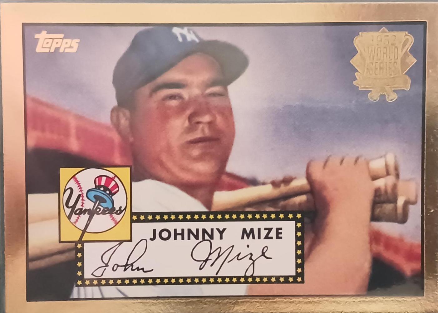 Johnny Mize #129 2002 Topps Chrome 1952 Reprints Baseball