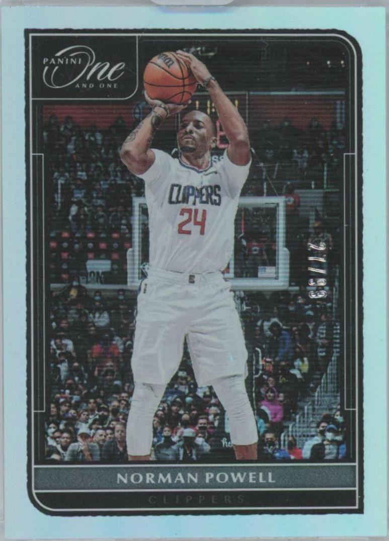Norman Powell #72 2021-22 Panini One and One Basketball