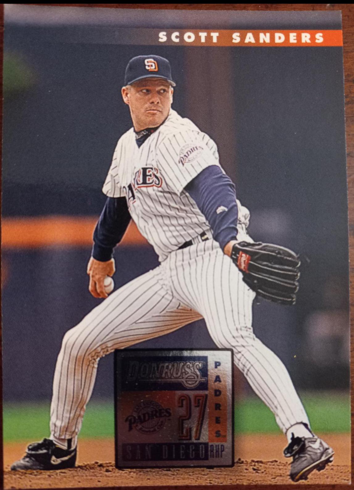 Scott Sanders #6 Baseball Cards 1996 Panini Donruss