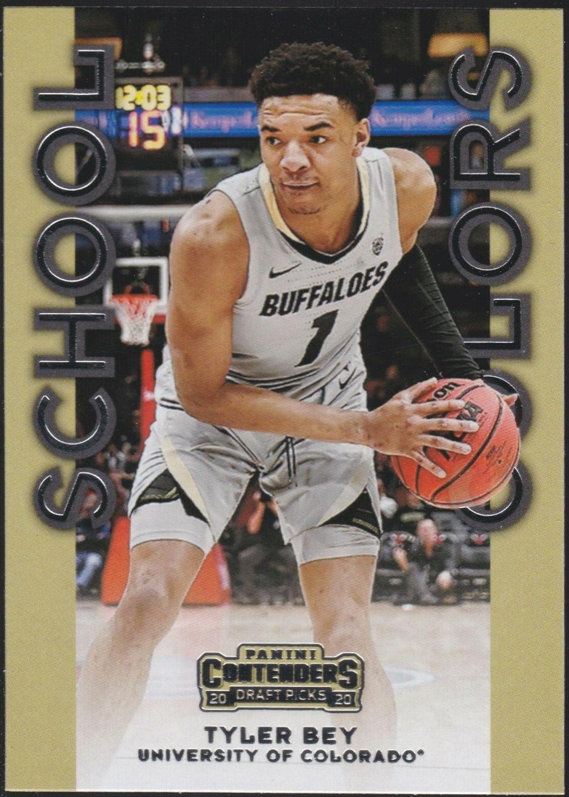 Tyler Bey #4 Basketball Cards 2020 Panini Contenders Draft Picks School Colors