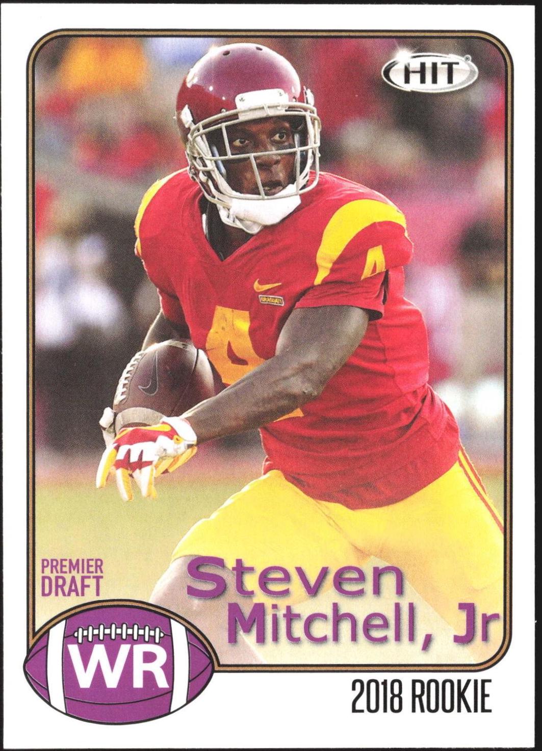 Steven Mitchell Jr #5 Football Cards 2018 Sage Hit Premier Draft