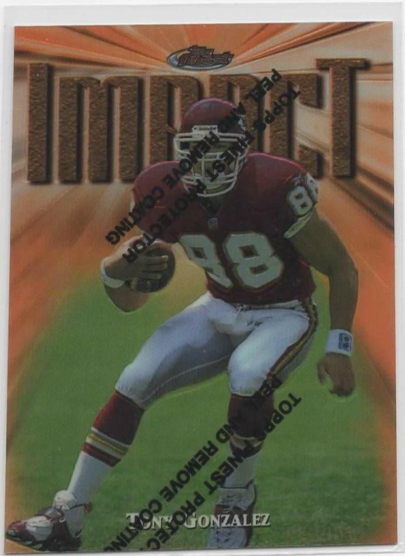 Tony Gonzalez [w/ Coating] #269 Prices | 1997 Topps Finest