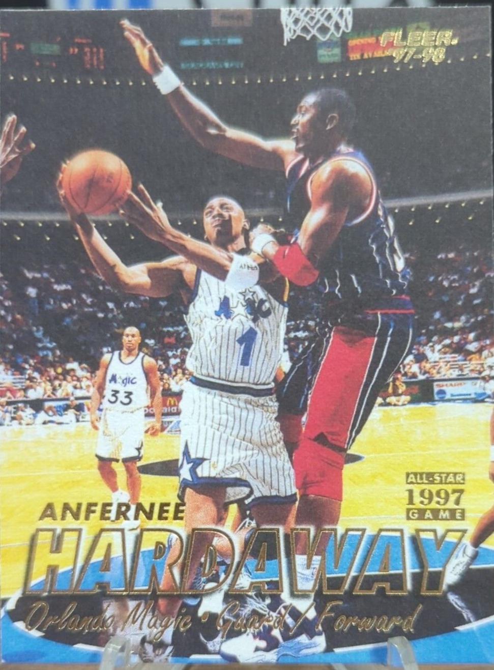 Anfernee Hardaway #1 Basketball Cards 1997 Fleer