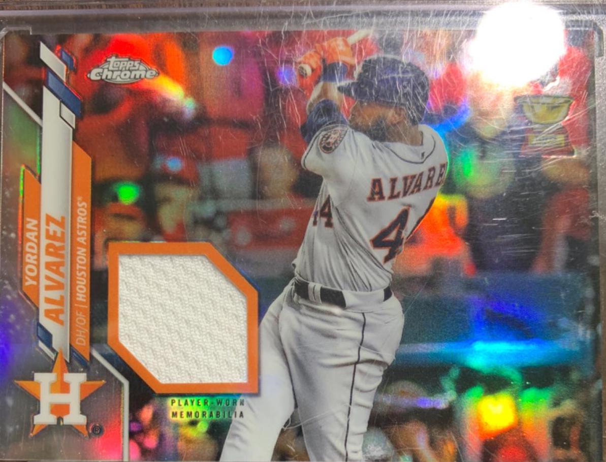 Yordan Alvarez #CRR-YA Baseball Cards 2020 Topps Complete Set Chrome Rookie Relics