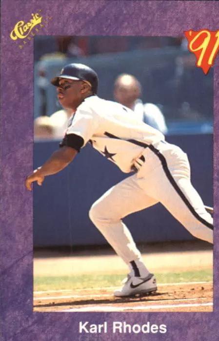 Karl Rhodes #72 Baseball Cards 1991 Classic Four Sport