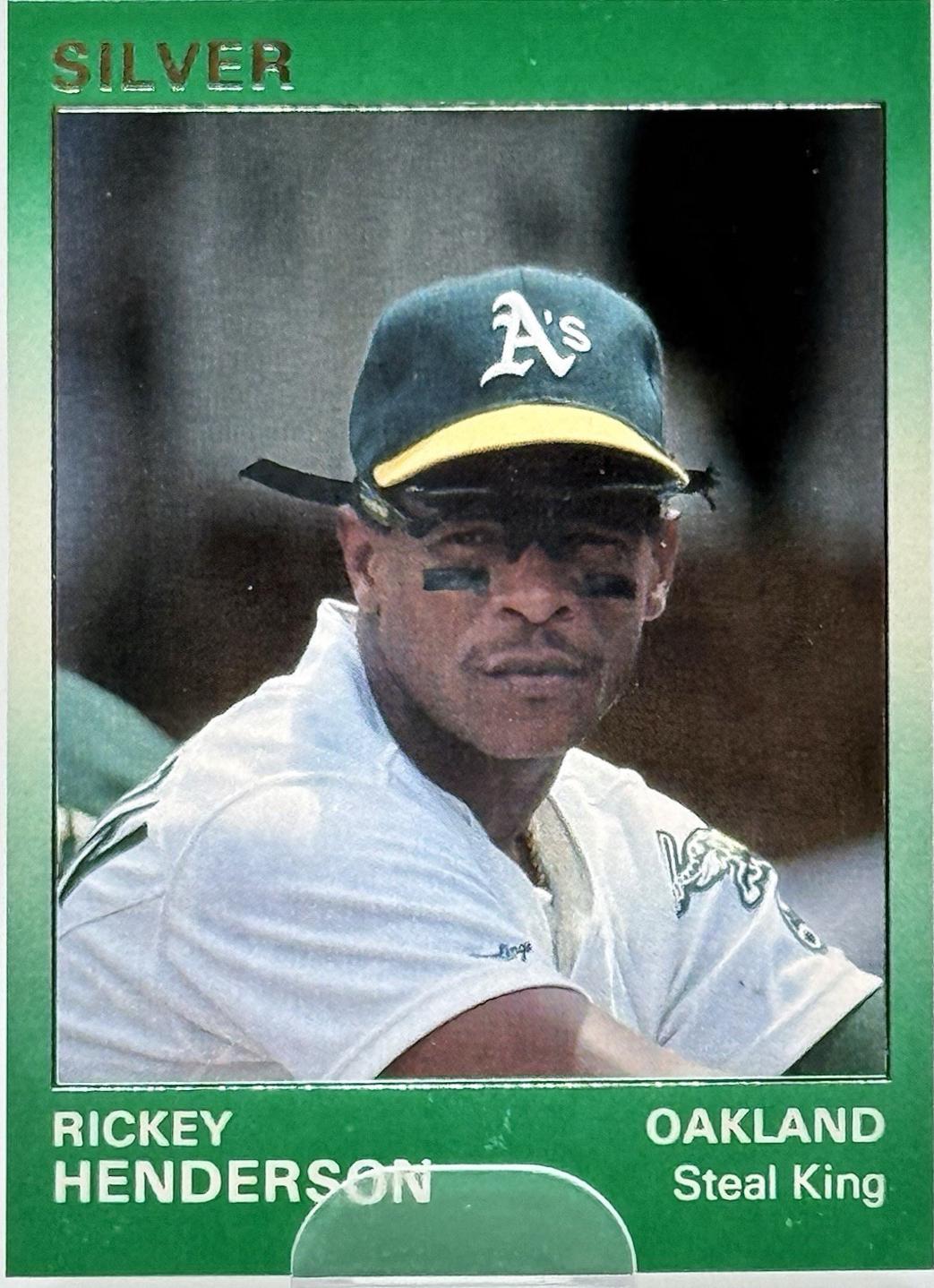 Rickey Henderson #89 1991 Star Silver Edition Baseball