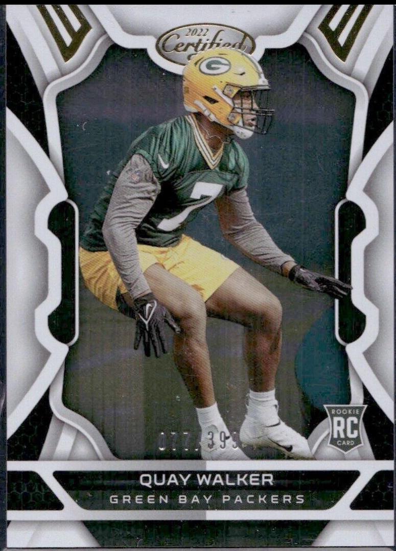 Quay Walker #153 Football Cards 2022 Panini Certified