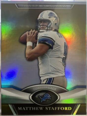 Matthew Stafford #9 Football Cards 2011 Topps Platinum