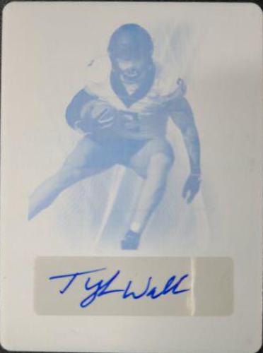 Tylan Wallace #BA-TW1 2021 Leaf Trinity Signatures Football