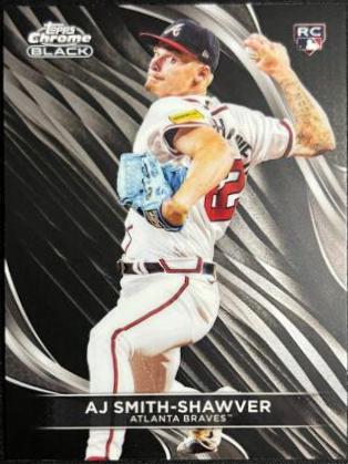AJ Smith-Shawver #16 Baseball Cards 2024 Topps Chrome Black