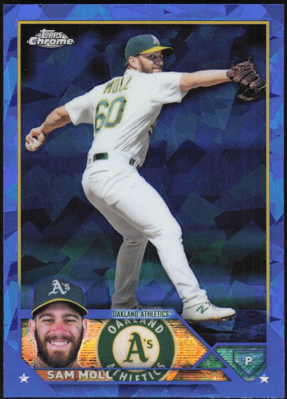 Sam Moll #8 Baseball Cards 2023 Topps Chrome Sapphire