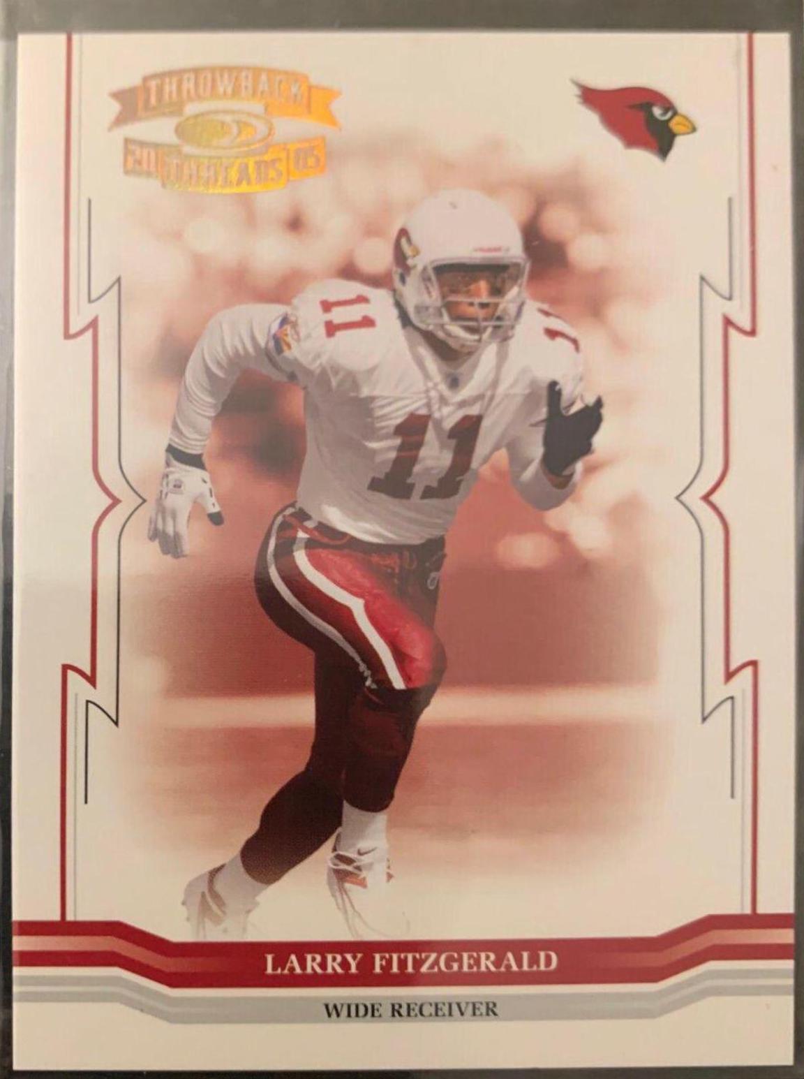 Larry Fitzgerald #4 Football Cards 2005 Panini Donruss Throwback Threads