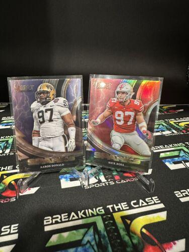 Aaron Donald #SPR-AD Football Cards 2023 Panini Select Draft Picks Sparks
