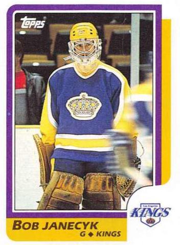 Bob Janecyk #131 Hockey Cards 1986 Topps