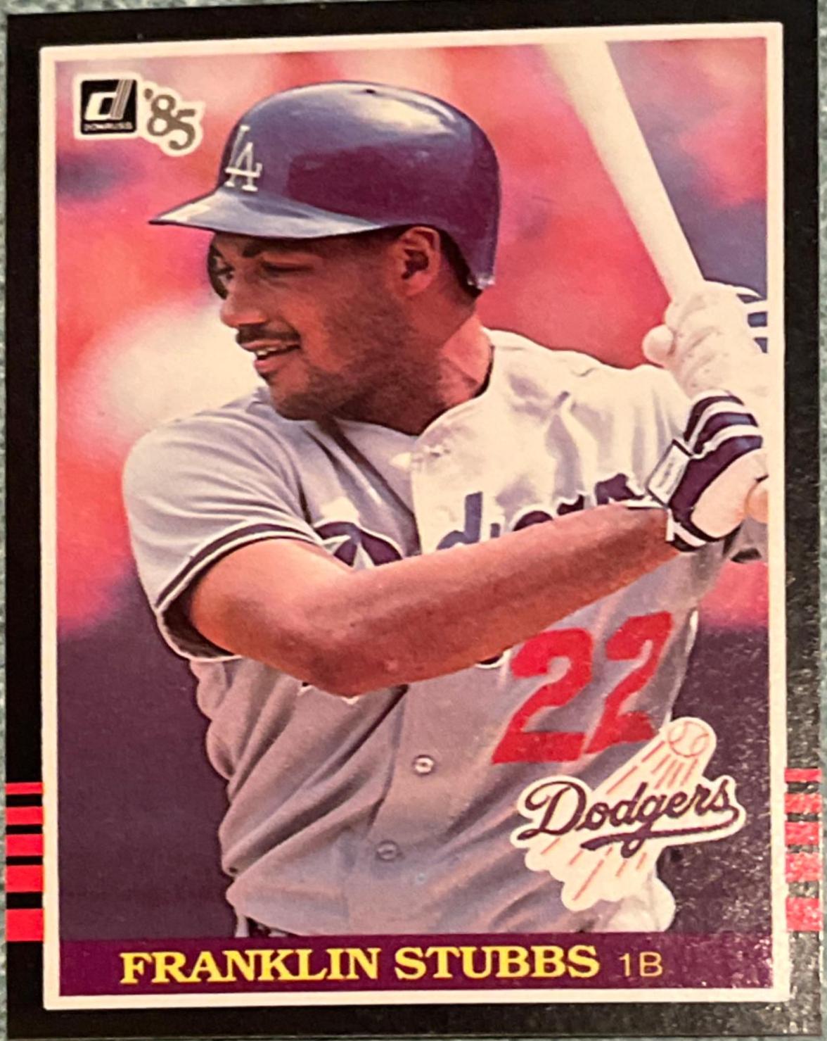 Franklin Stubbs #348 Baseball Cards 1985 Donruss