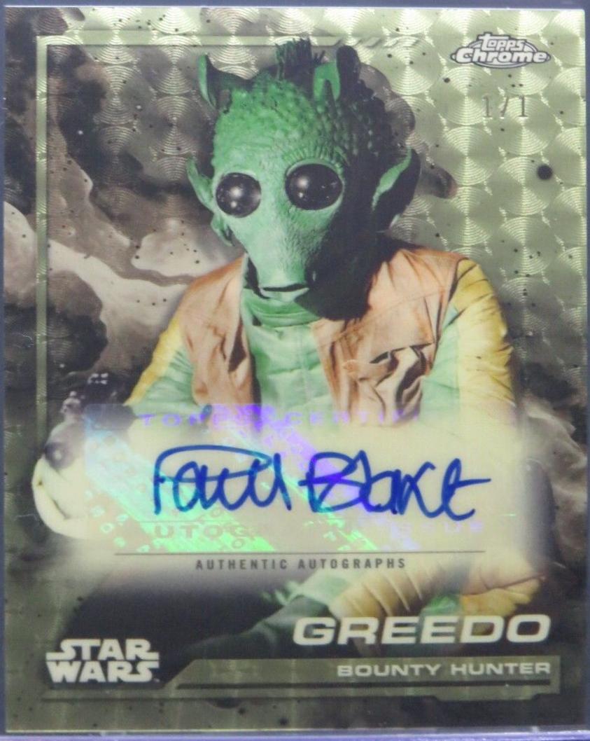 Paul Blake as Greedo [Superfractor] #AU-G
