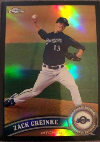 Zack Greinke #6 Baseball Cards 2011 Topps Chrome