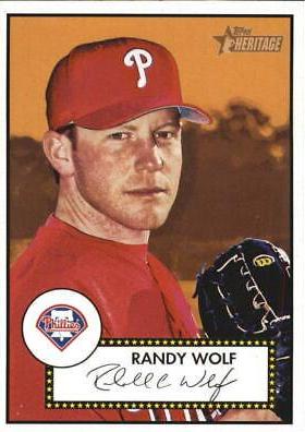 Randy Wolf #28 Baseball Cards 2001 Topps Heritage