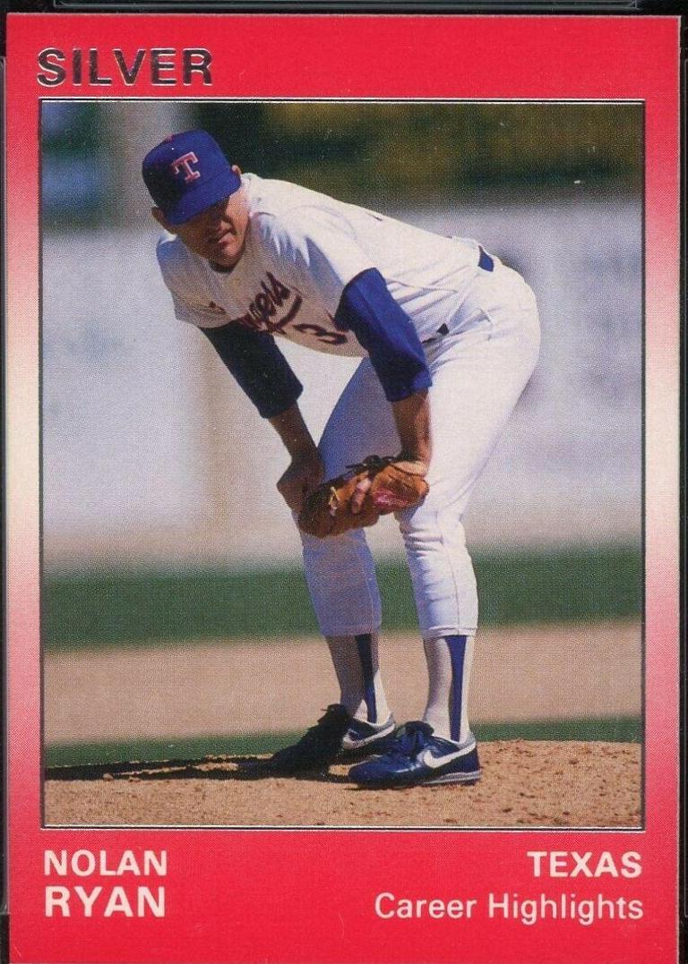 Nolan Ryan #63 Baseball Cards 1991 Star Silver Edition