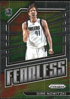 Dirk Nowitzki #9 Basketball Cards 2022 Panini Prizm Fearless