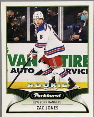 Zac Jones #313 Hockey Cards 2021 Parkhurst