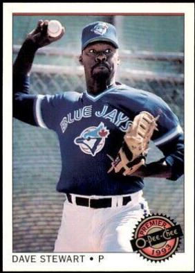 Dave Stewart #45 Baseball Cards 1993 O Pee Chee Premier
