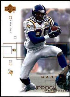 Cris Carter #50 Football Cards 2001 Upper Deck Pros & Prospects