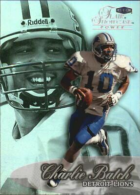 Charlie Batch #3 Football Cards 1999 Flair Showcase
