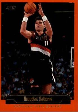 arvydas sabonis #38 Basketball Cards 1999 Topps
