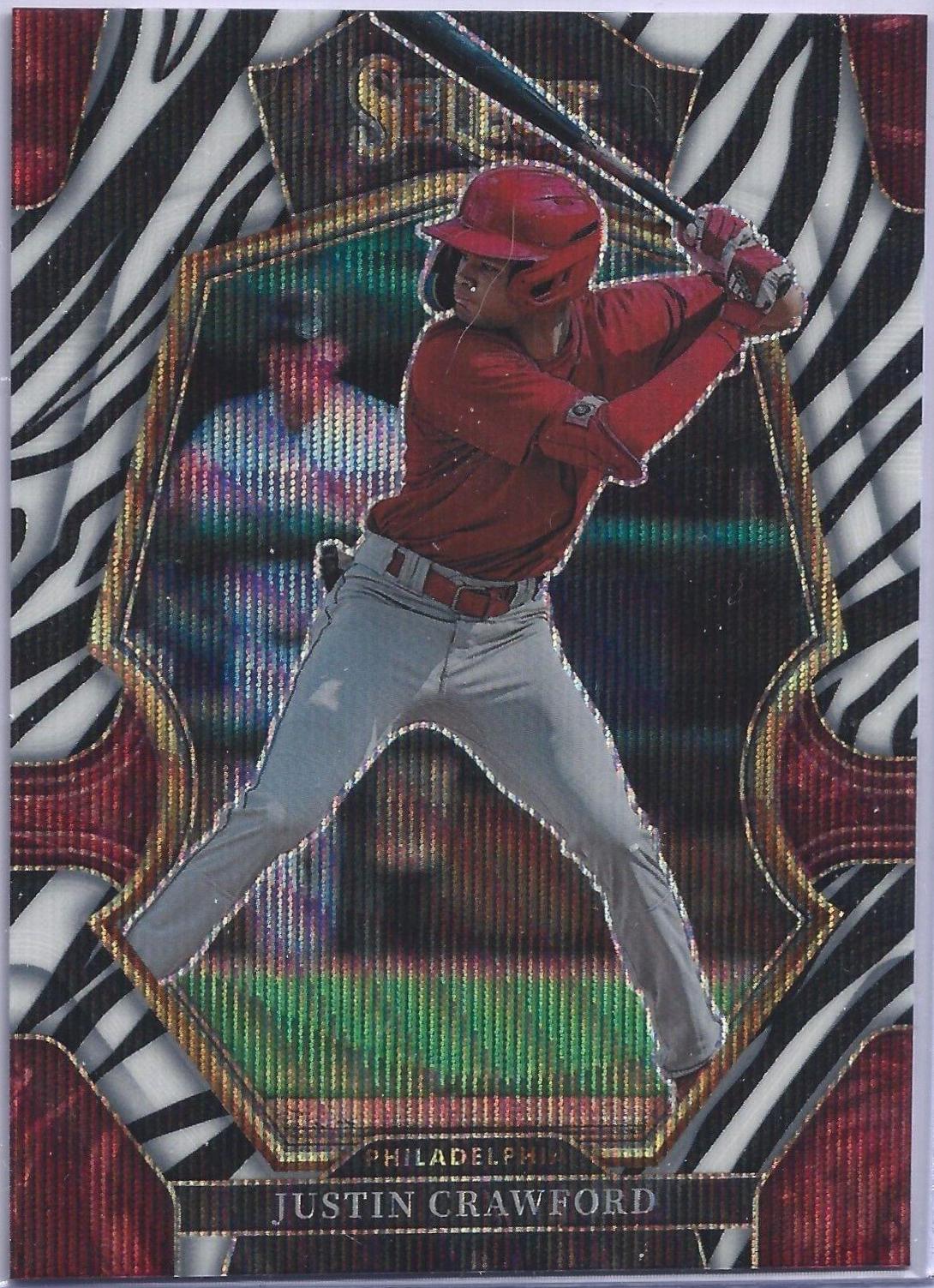 Justin Crawford [Zebra] #122 Prices | 2023 Panini Select | Baseball Cards
