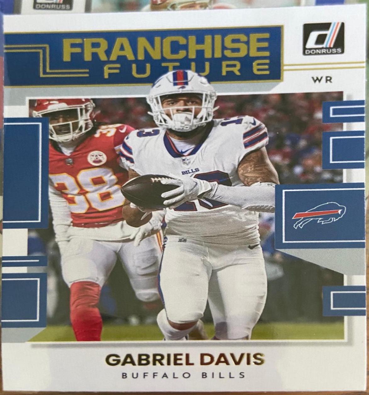 Gabriel Davis #FF-GD Football Cards 2022 Panini Donruss Franchise Future