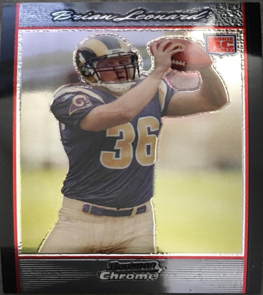 Brian Leonard #BC73 2007 Bowman Chrome Football
