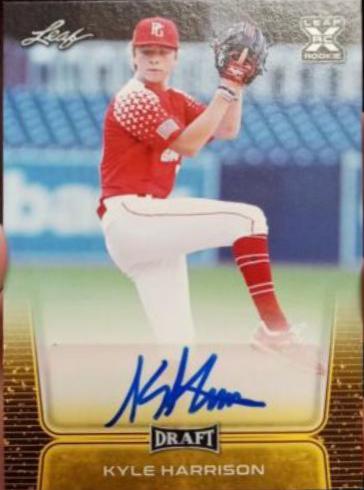 Kyle Harrison #BA-KH1 2020 Leaf Draft Autographs Baseball